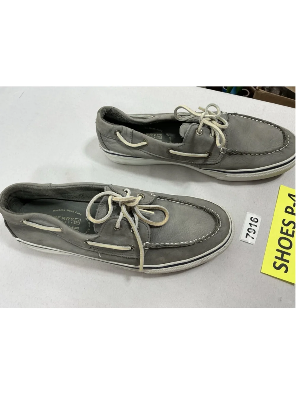 Mens Sperry Top Sider Casual Flat Boat Shoes Size 11.5 M Gray
